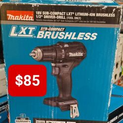 Makita 18V LXT Lithium-Ion Sub-Compact Brushless Cordless 1/2in. Driver Drill.  Tool-Only 