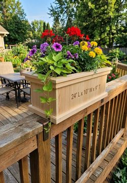 Cedar 24" Window/Deck Rail Planter