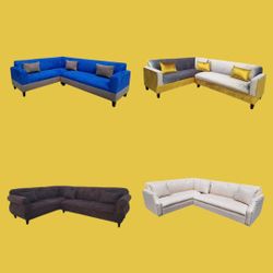 Brand NEW L Sofas SECTIONAL COUCHES  CHAISE LOVESEAT 