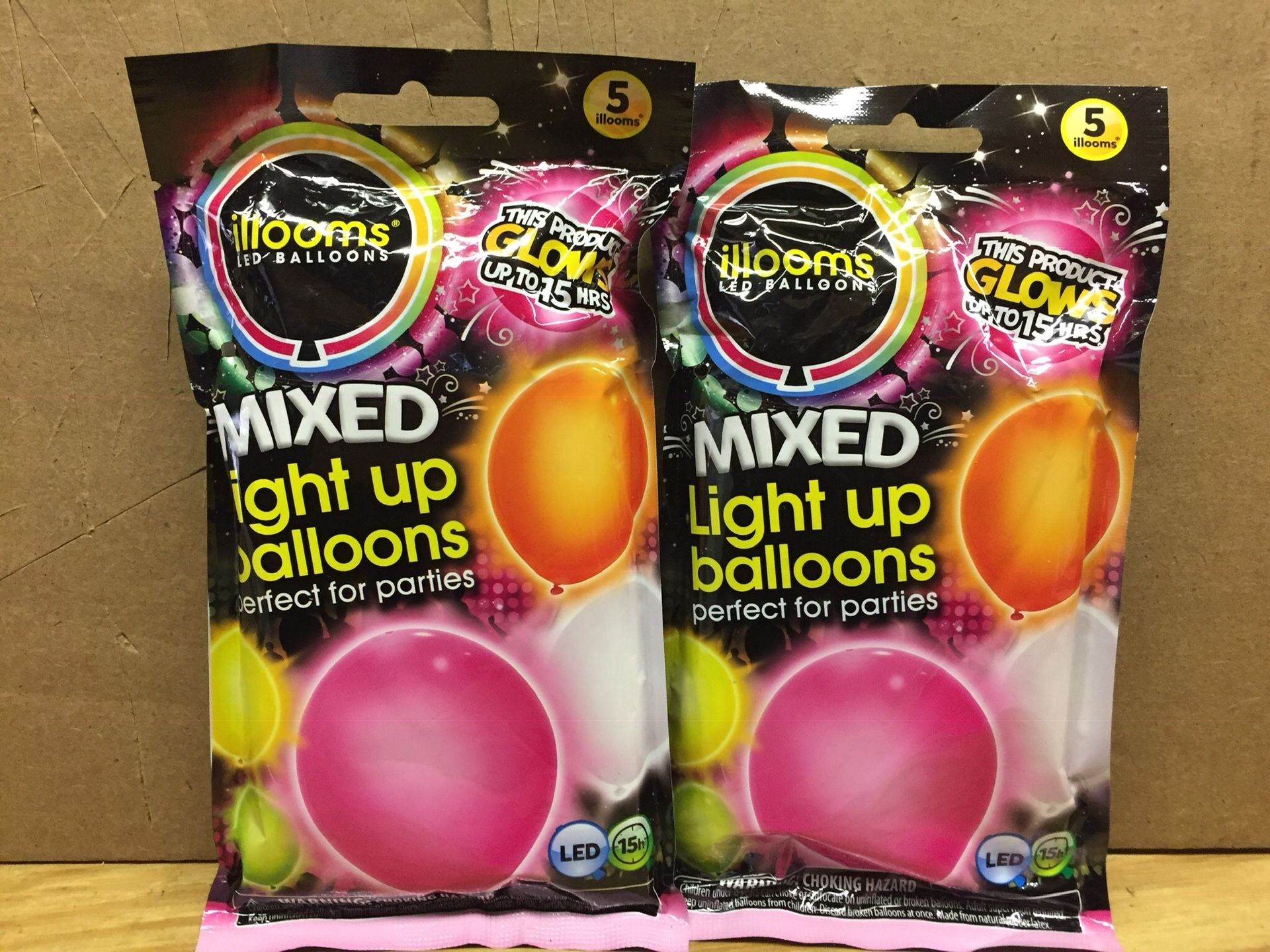 Light up balloons or light up balloons punch