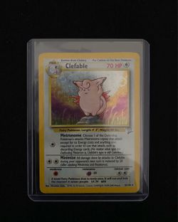 Pokemon TCG Clefable Base Set 2 Holo 2000