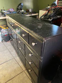 Dresser with mirror