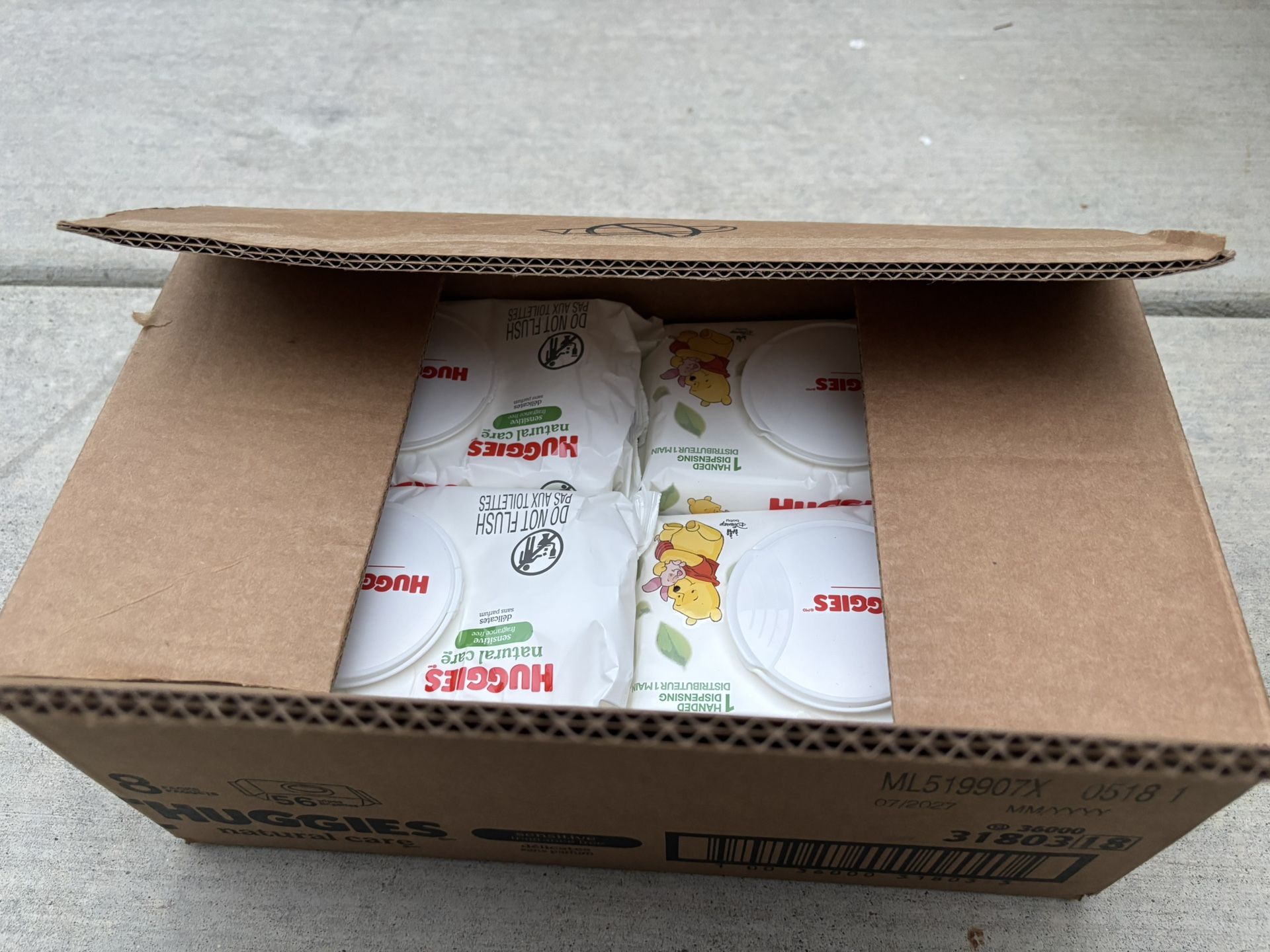 Huggies Wipes Box Of 8 (56 Wipes Each)