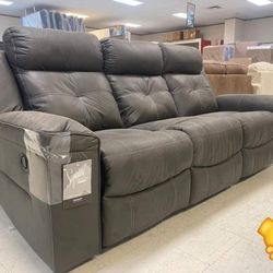 Ashley Jesolo Gray Reclining Sofa Couch Finance and Delivery Available 