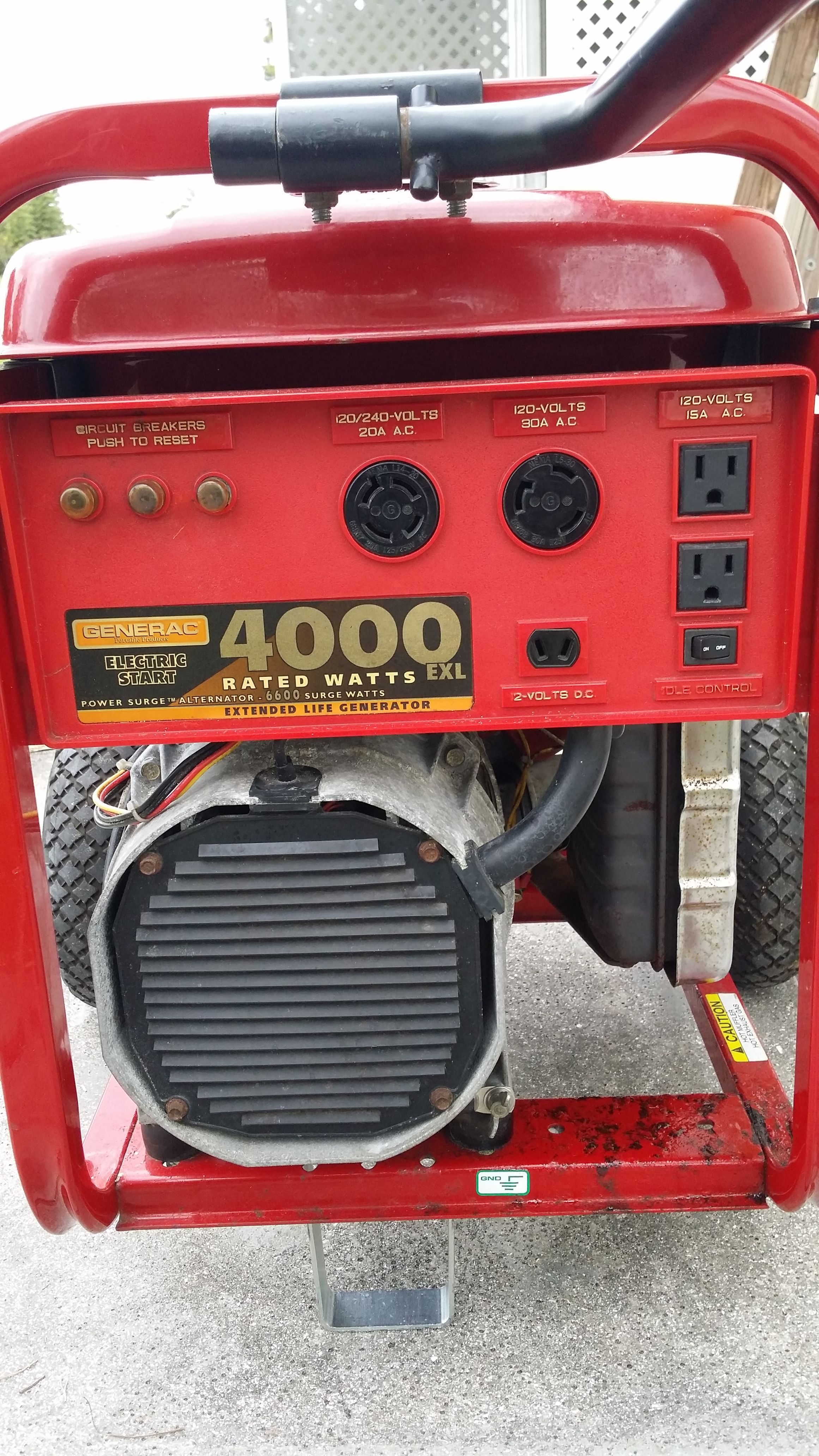 Generac 4000 exl push button start portable generator for Sale in West