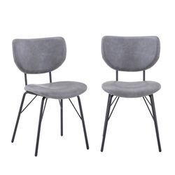 Owen Grey Uph Chair (Set of 2)