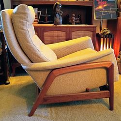 Mid Century Modern Vintage Lounge Chair Armchair by Folke Ohlsson for Dux