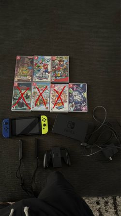 Nintendo switch with all accessories