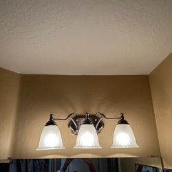 Brush, Nickel Vanity Light