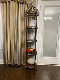 4 Shelves Antique Bakers Rack