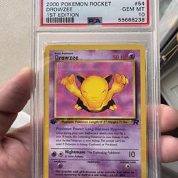 Drowzee 54 First Edition PSA 10