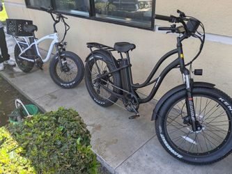Brand new electric beach cruisers .