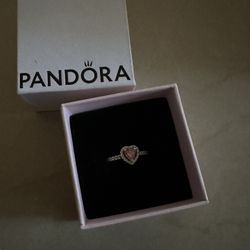 Pandora ring pink heart 