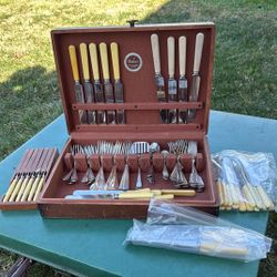 1940s Sheffield Stainless & Silver Plated, Silverware * READ 