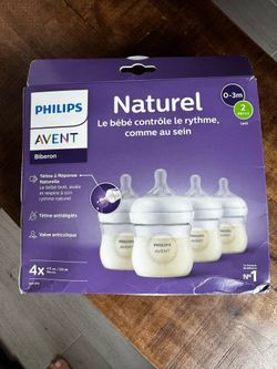 Brand New Philips Avent Natural Baby Bottles  4oz, 4-Pack