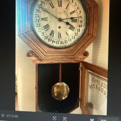 Antique Eclipse Regulator Clock