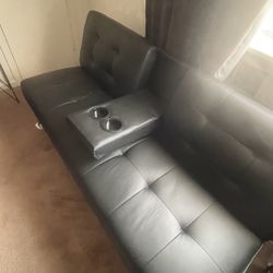 Black Futon Couch 