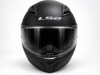 LS2 Matte Black Full Face Motorcycle Helmet XL, Like New, Pinlock Included