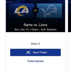 Rams Vs Lions
