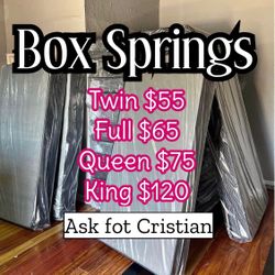 Box Springs  Twin box Full box  Queen box  King box  Bases para colchon  Box spring 