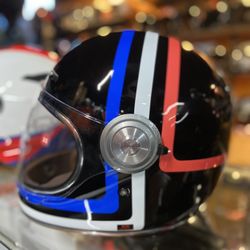 New Retro Style Café Bobber Scrambler Style Motorcycle Full Face Helmet $220