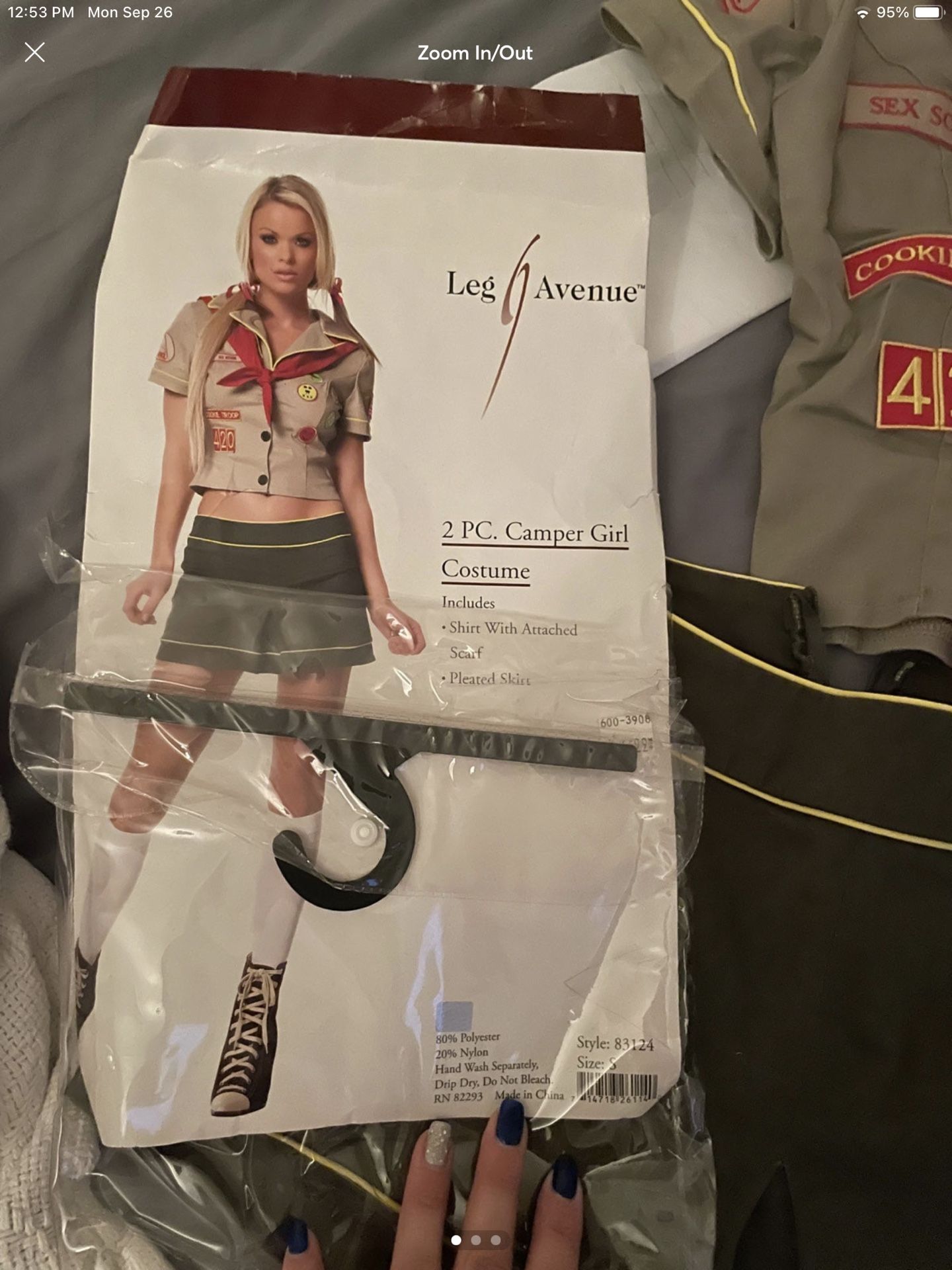 Halloween Adult Girl Scout Costume - Sz Sm