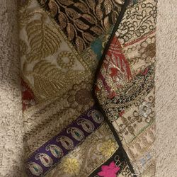 Traditional Style Clutch Bag With Embellished Work On It 