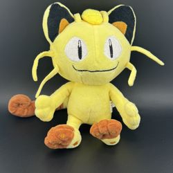 Pokemon plush toy stuffed animal doll Meowth 7 1/2” Anime