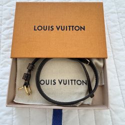 LV Damier Leather Bracelet