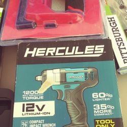 Tool Hercules 3/8 Drive Cordless Impact Driver With Battery No Charger New In The Box Firm On Price