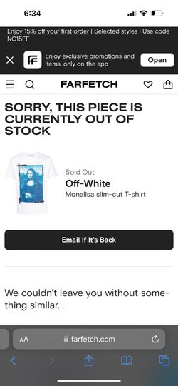 Off White Ordered Through Farfetch
