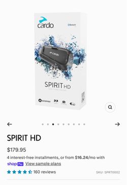 Cardo spirit headset