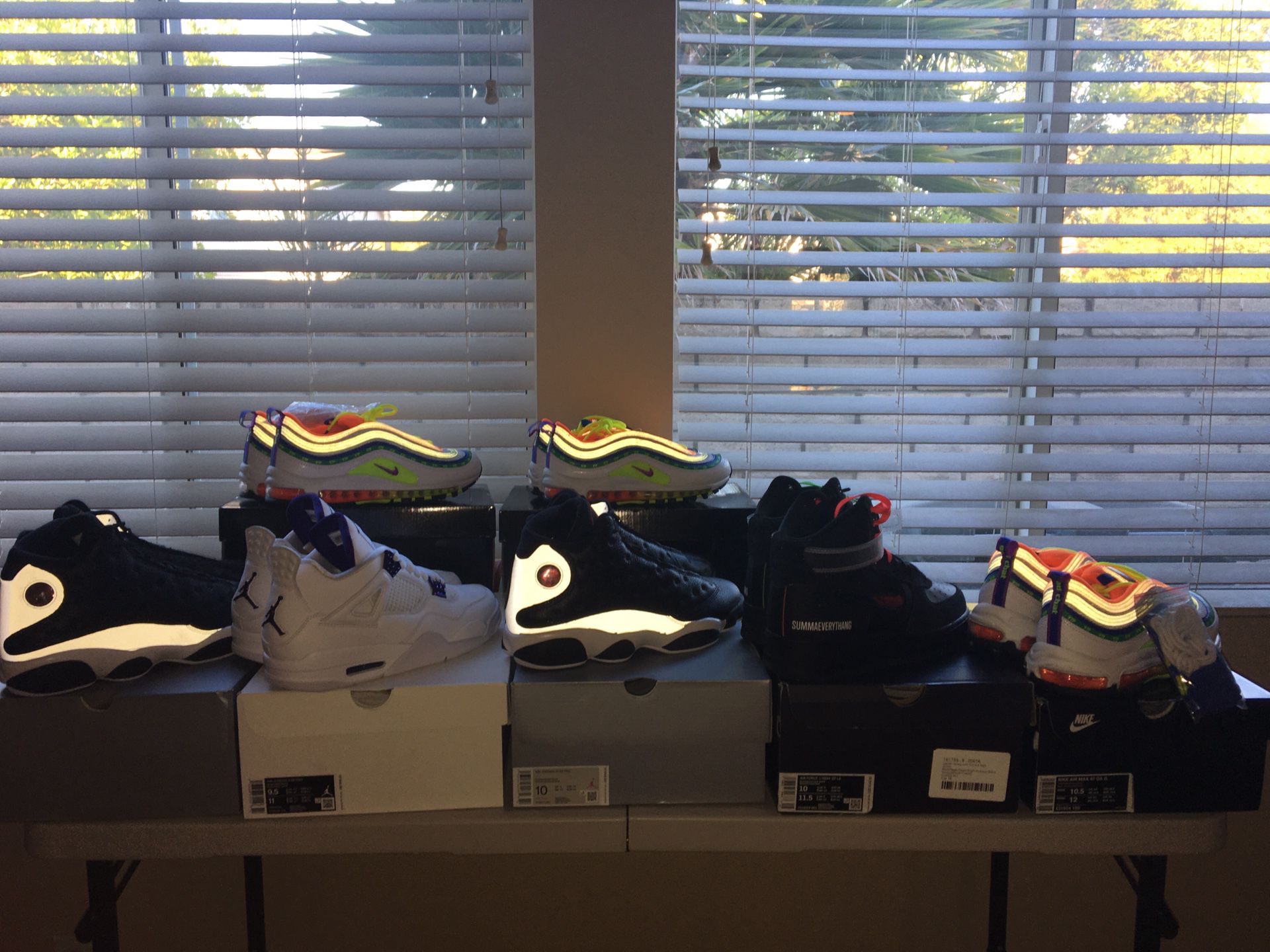 7 pairs of Nike and Jordan shoes(All brand new)