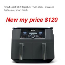 New Ninja foodie 2 basket air  fryer dual zone technology $120 firm cash only East Palmdale 