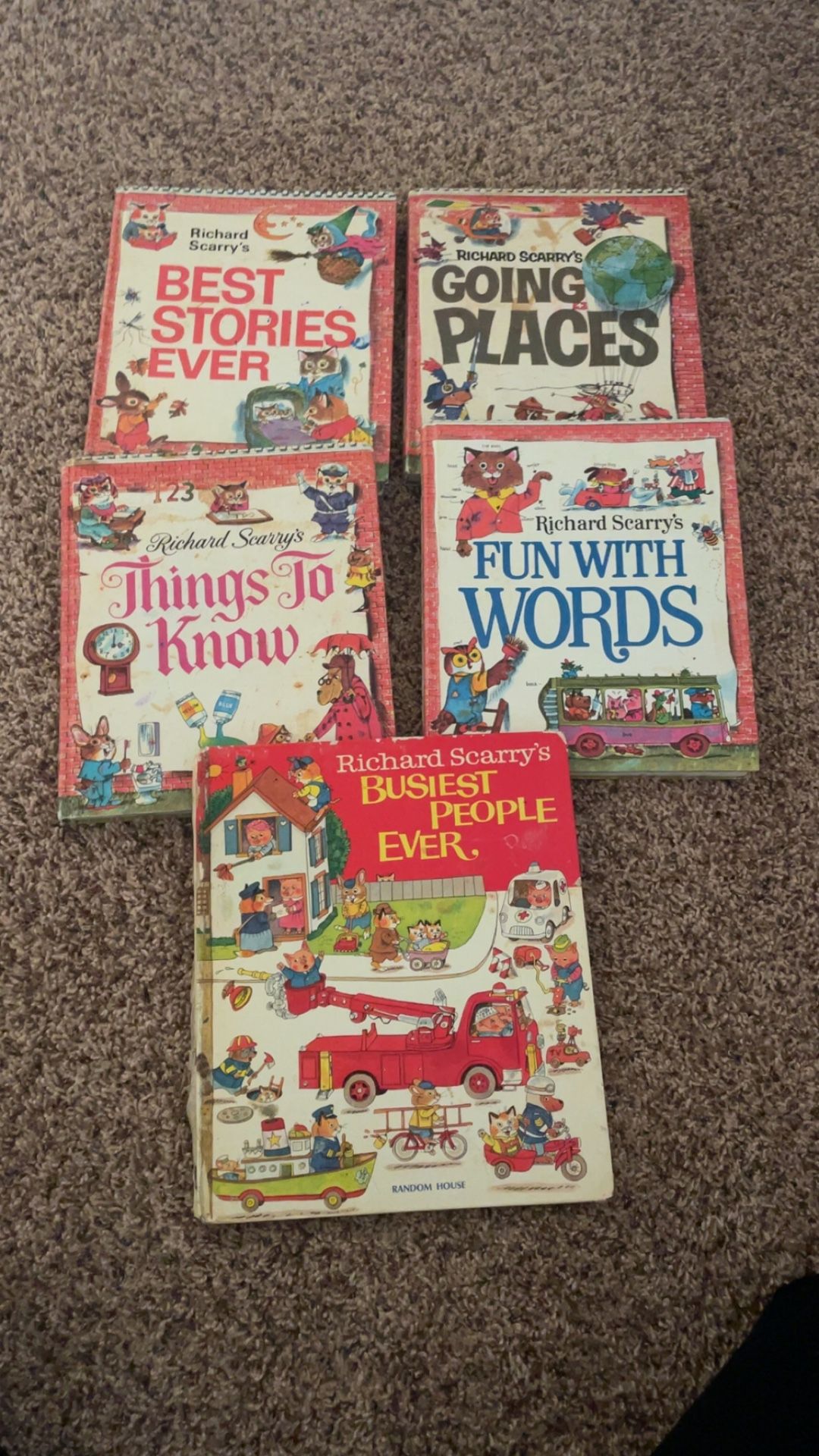 Richard Scarry Books From The 80s 