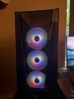 PC setup with free chair