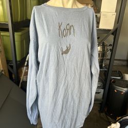 Korn the nothing long sleeve large as is condition on comfort colors