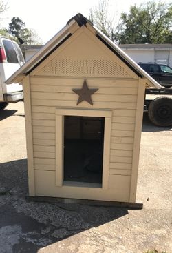 Cabaña para perro, con luz