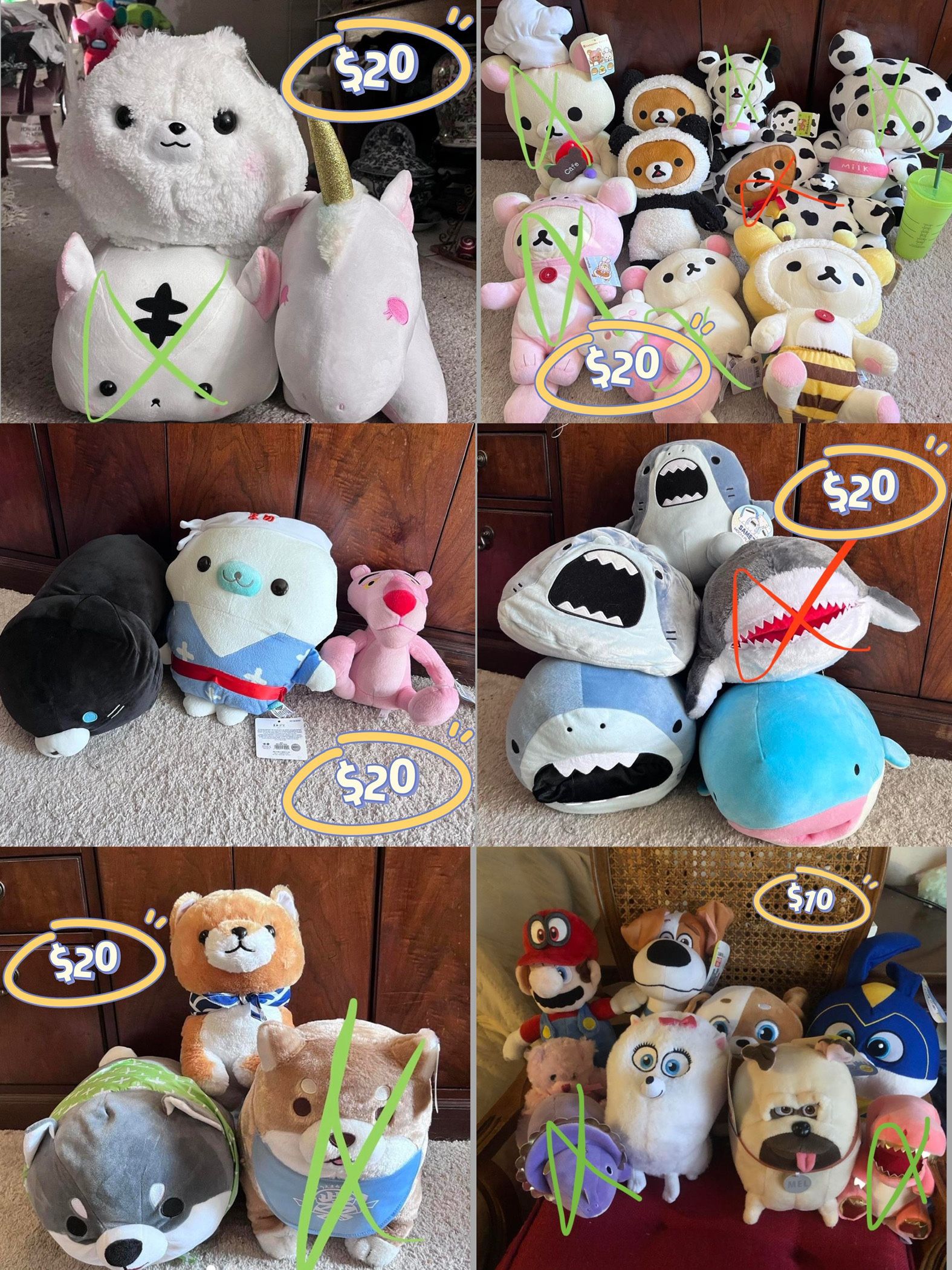 Buy 3 Get 1  FREE! Japanese Plushies 