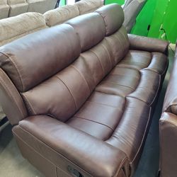❤️ Top Grain Leather Reclining Sofa - Brand New - Special Offer Up Pricing This Week!