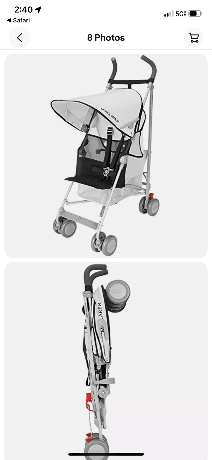 MACLAREN VOLO Single Unbrella STROLLER