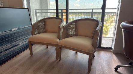Pair of 2 Chairs - Solid Heavy Wood and High Quality
