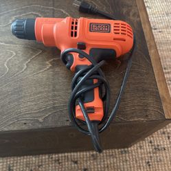 Black And Decker Cord Drill