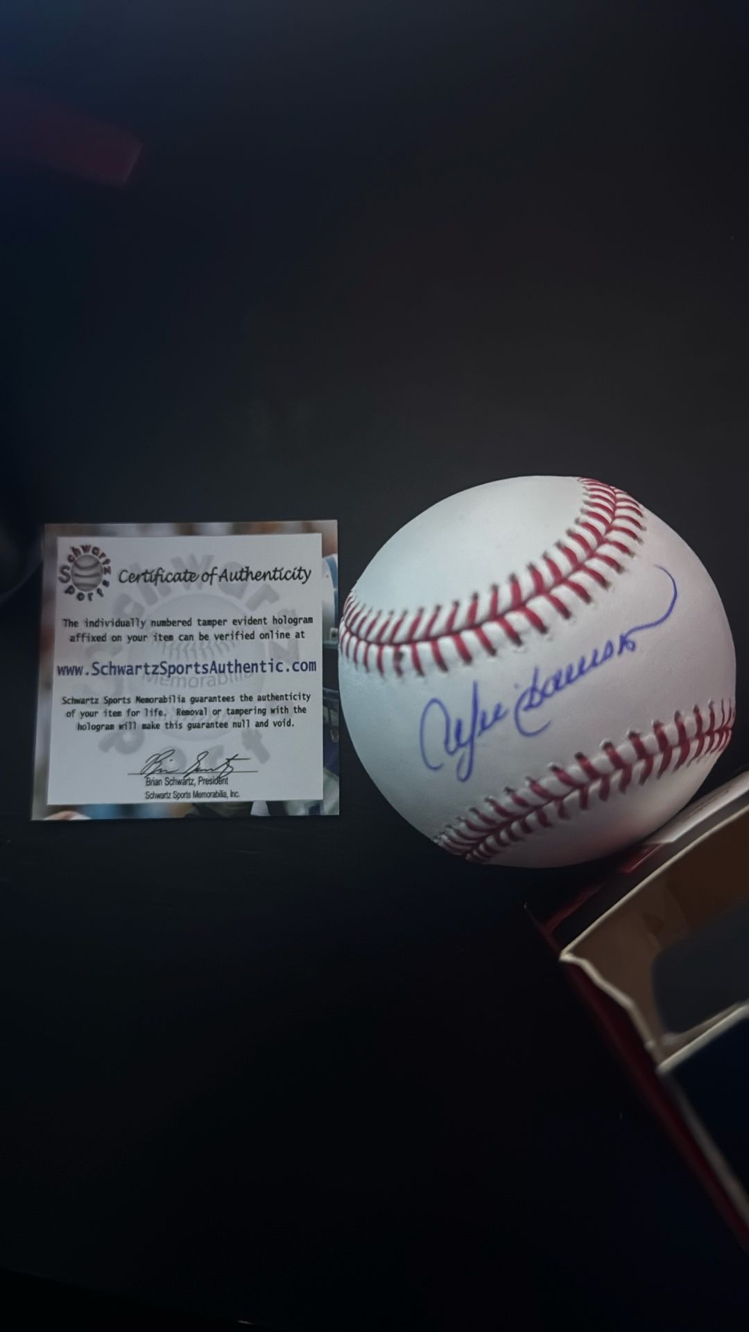 Signed Andre Dawson Baseball
