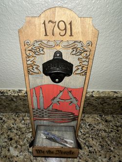 Custom 2nd Amendment Wall Bottle Opener 