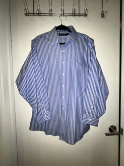 Kirkland Blue Stripe Dress Shirt 