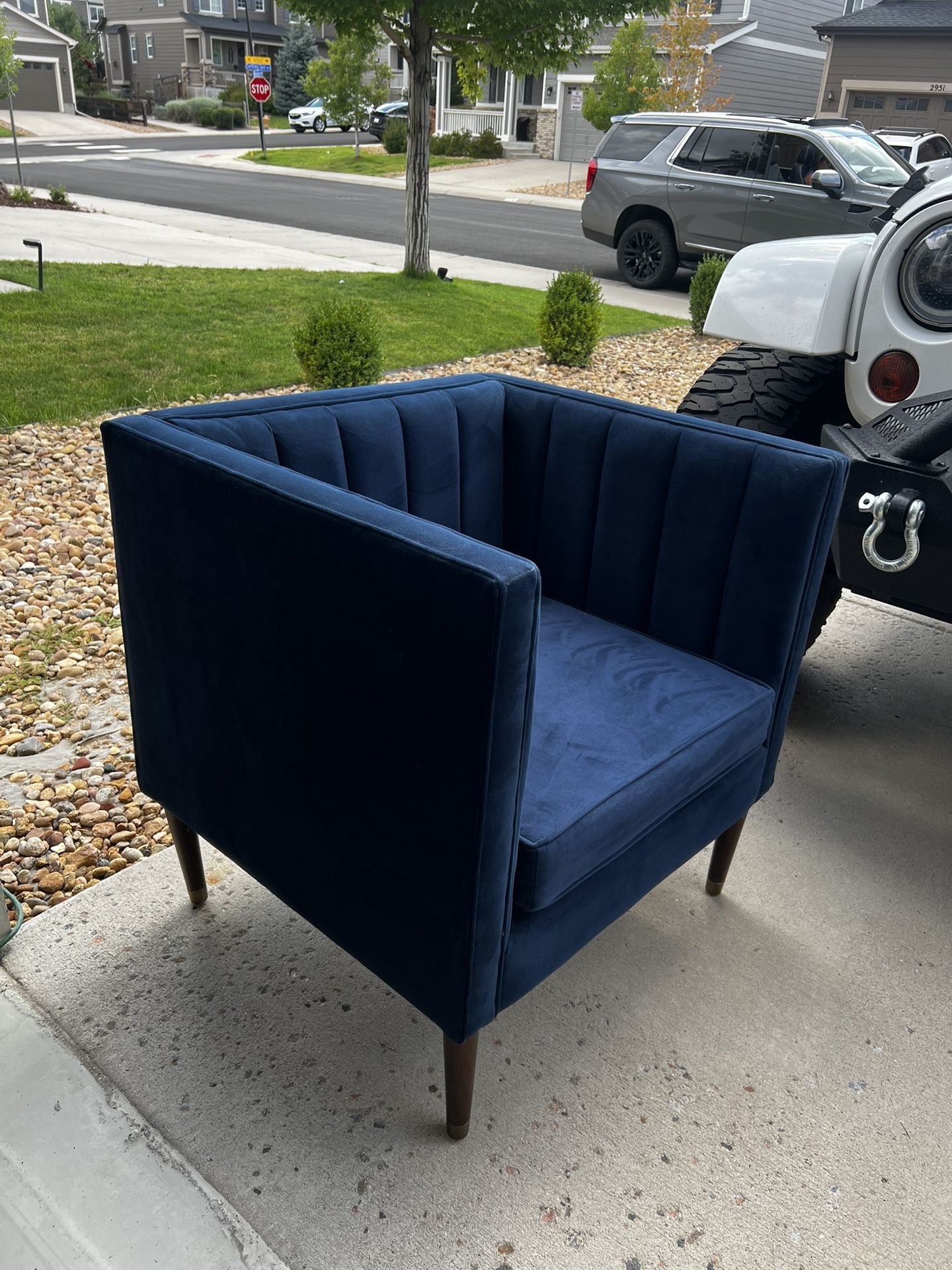 Blue Accent Chair
