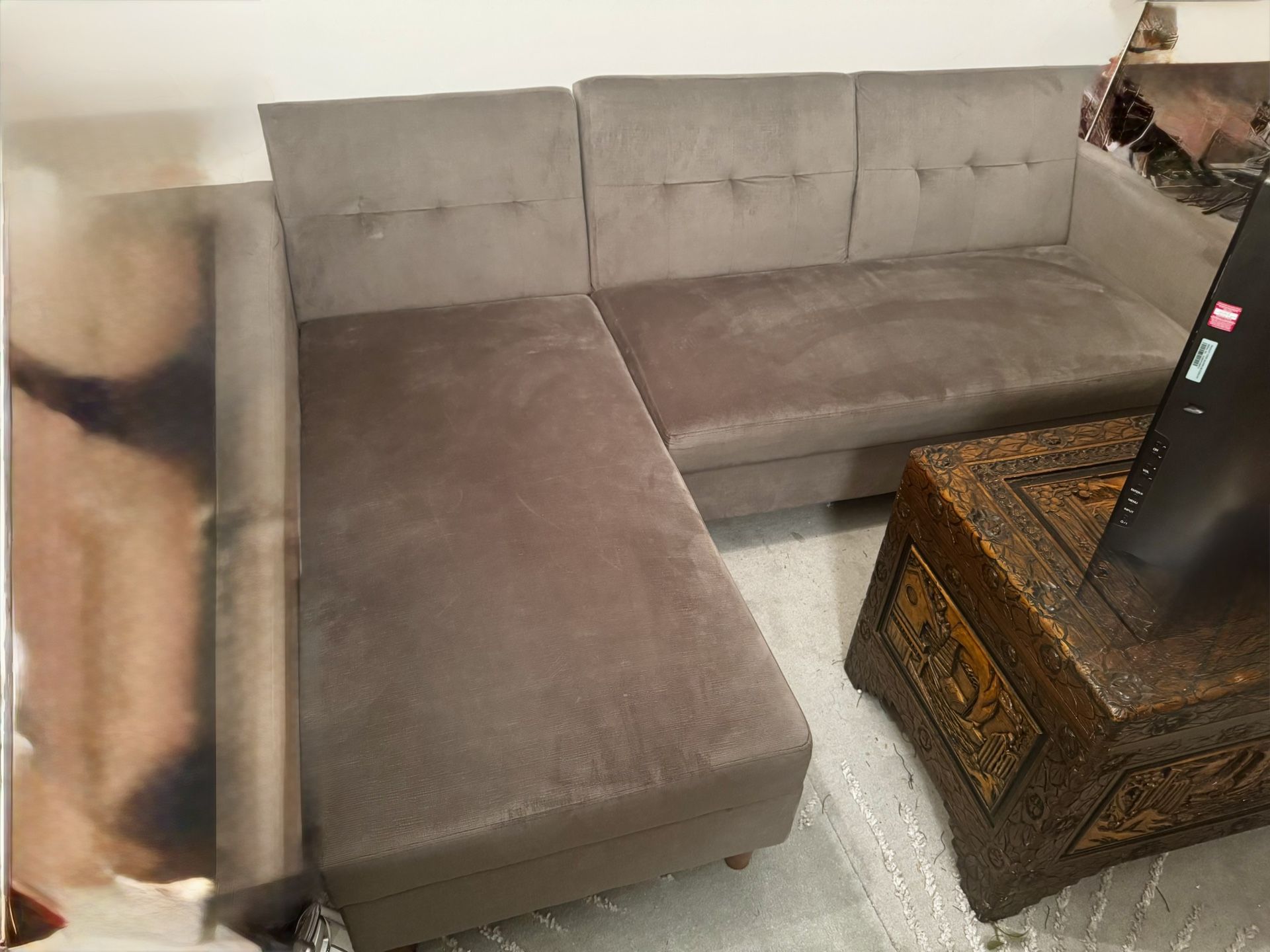 Small L Shape Sleeper With Storage