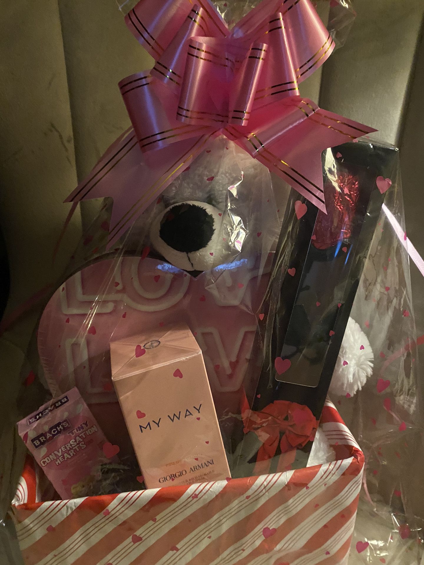 Valentines Day Bear With Armani Perfume Gift Set 
