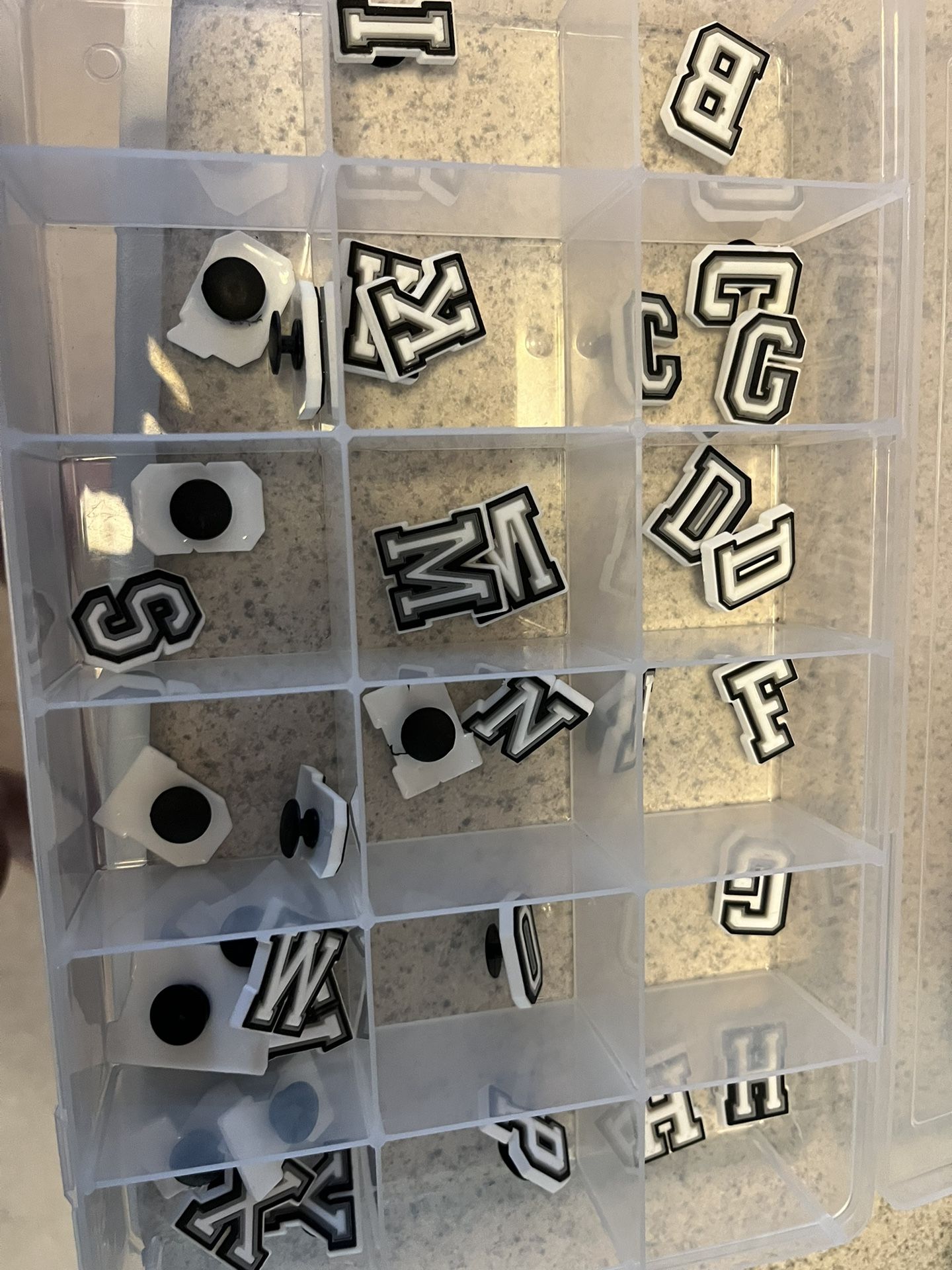 Letter Croc Charms